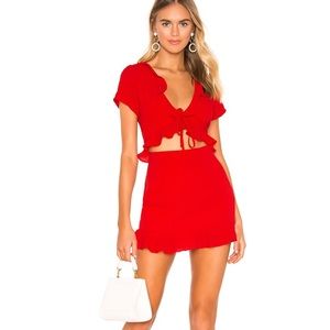 Revolve Superdown Mia Ruffle Dress